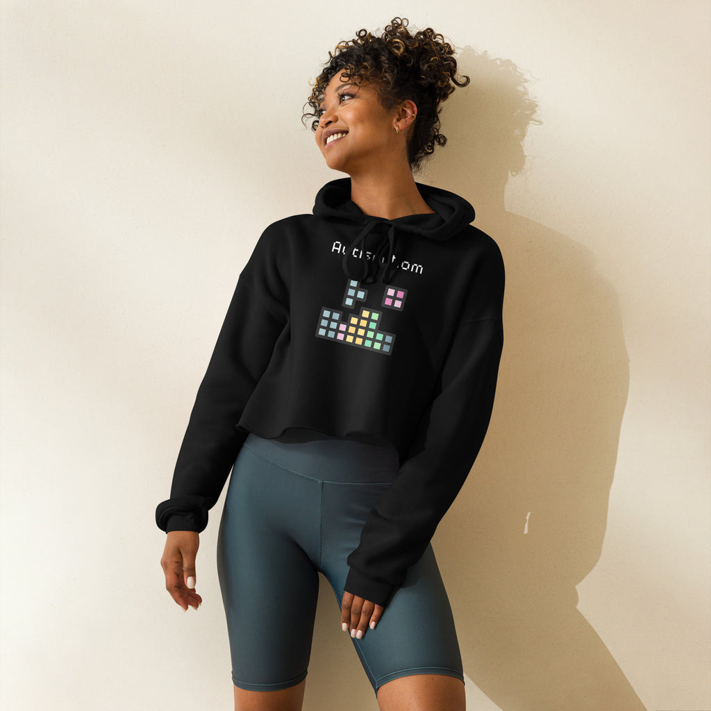 Autism Mom Crop Hoodie