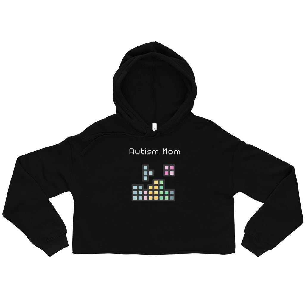 Autism Mom Crop Hoodie