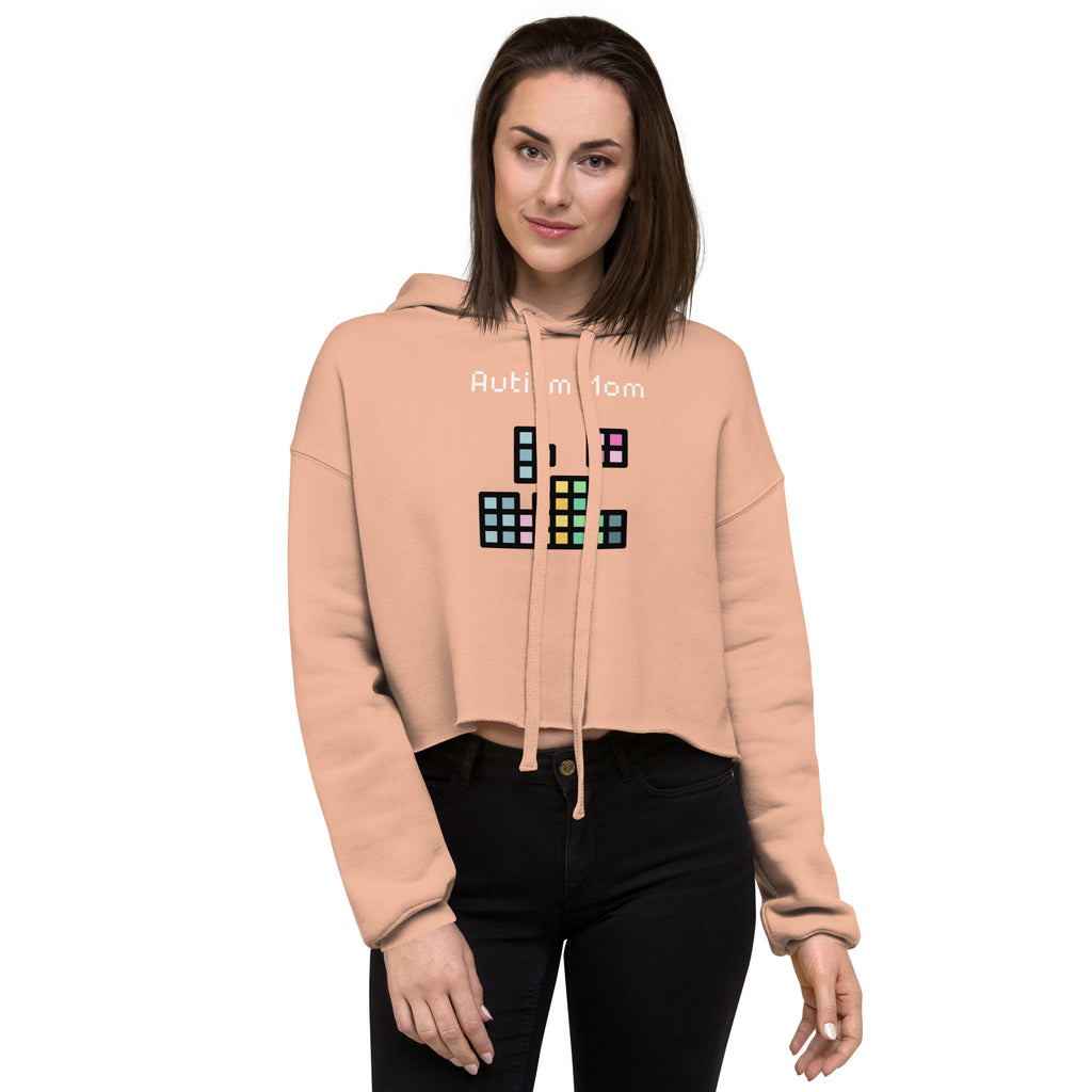Autism Mom Crop Hoodie