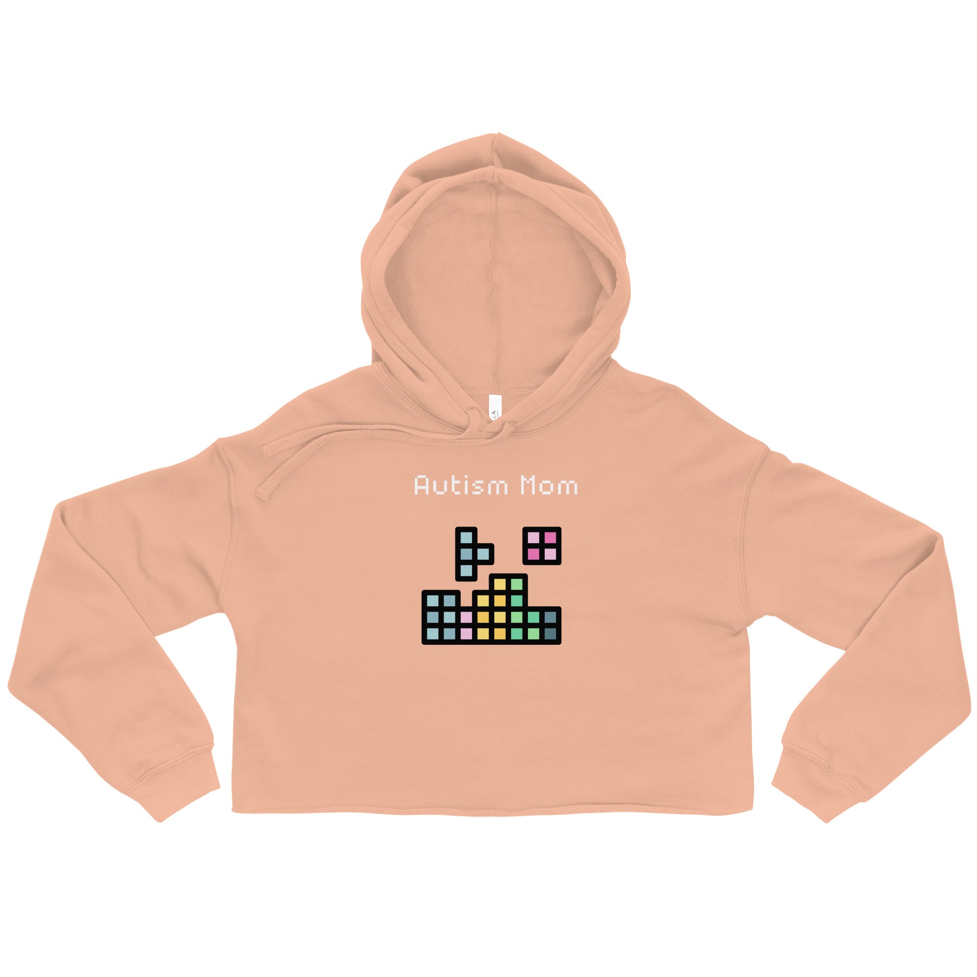 Autism Mom Crop Hoodie
