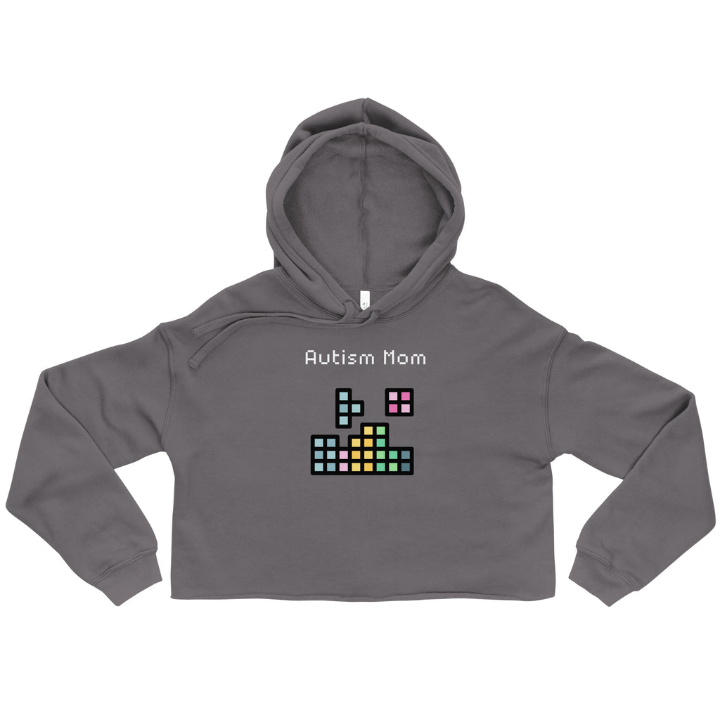 Autism Mom Crop Hoodie