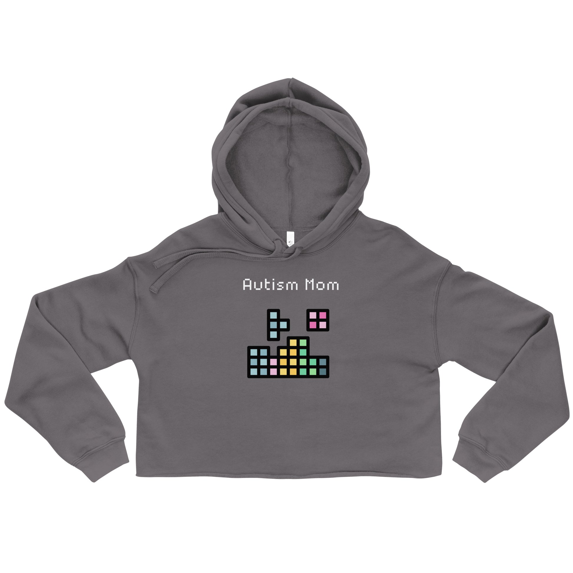 Autism Mom Crop Hoodie
